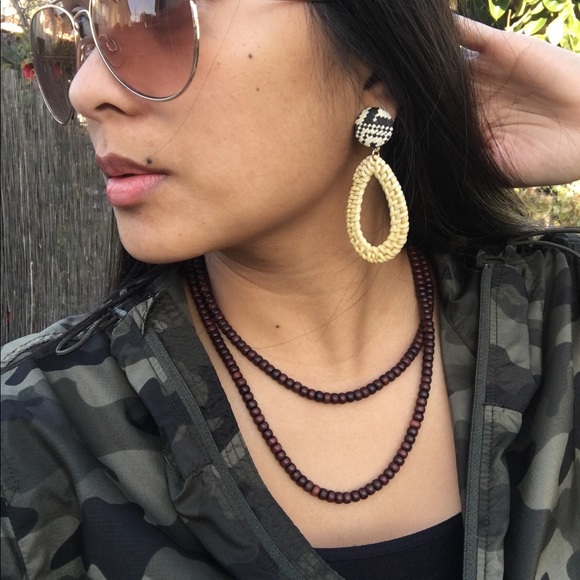 ๐ฅBeach Glam straw drop earrings - Picture 7 of 7